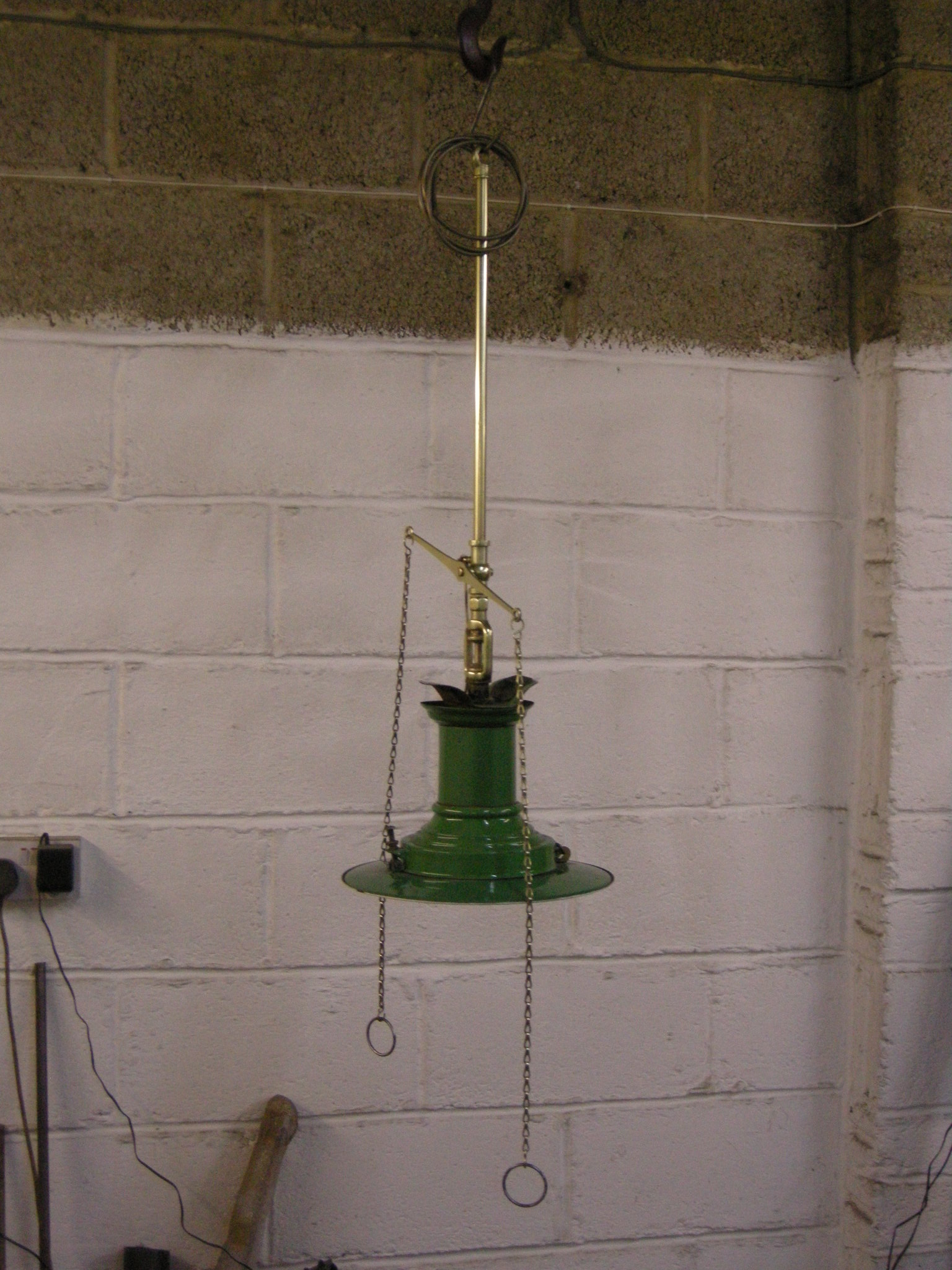 gas lantern after 

restoration